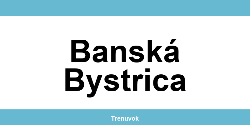 Kontakt na Tipsport pobočky v lokalite Banská Bystrica