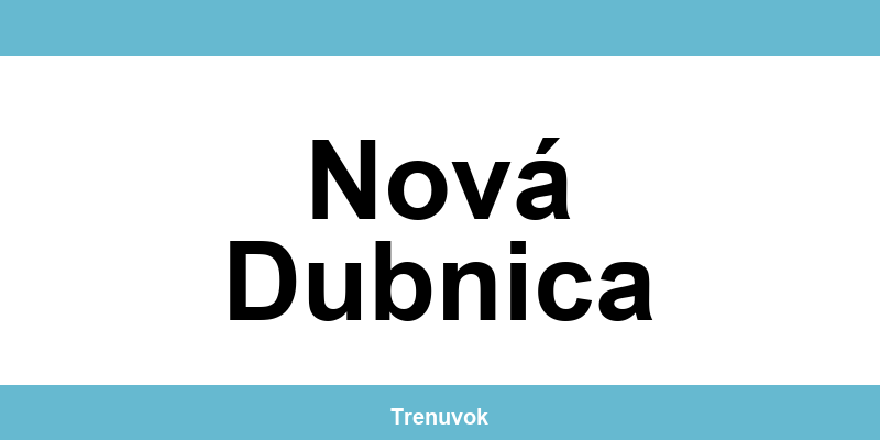 Kontakt na Tipsport pobočky v lokalite Nová Dubnica