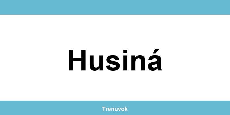 Kontakt na Tipsport pobočky v lokalite Husiná