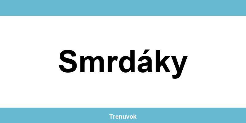 Kontakt na Tipsport pobočky v lokalite Smrdáky