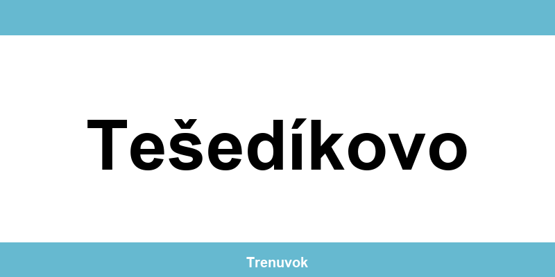 Kontakt na Tipsport pobočky v lokalite Tešedíkovo